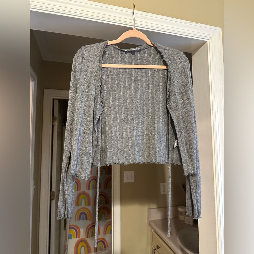 Grey cardigan